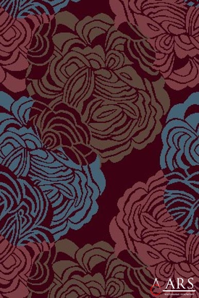 SEASON Virgo season aphrodite Коричневый Синий Красный Многоцветный Ковролин, ковровые покрытия  Brintons AGNELLA