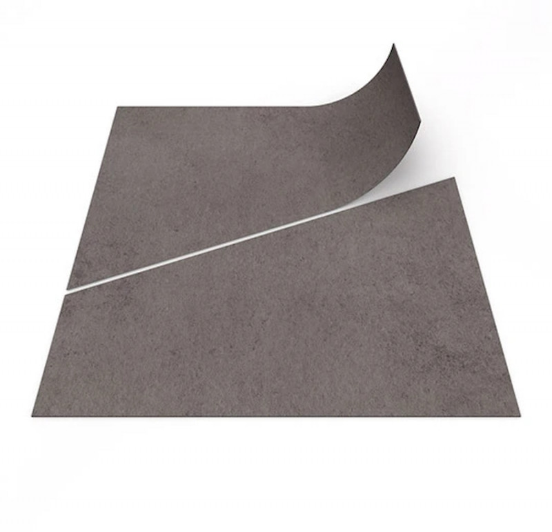 Allura Dryback 0.7 DR7 Material 63738DR7 rock cement trapezoid Коричневый Дизайн-плитка пвх (lvt) Forbo