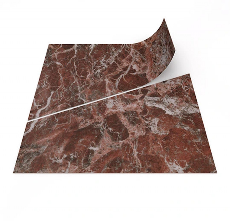 Allura Dryback 0.7 DR7 Material 63786DR7 terra marble trapezoid Бежевый Дизайн-плитка пвх (lvt) Forbo