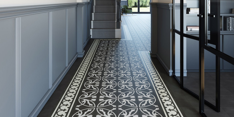 MAXIMUS Victorian Treasure - Charcoal Черный Дизайн-плитка пвх (lvt) AW