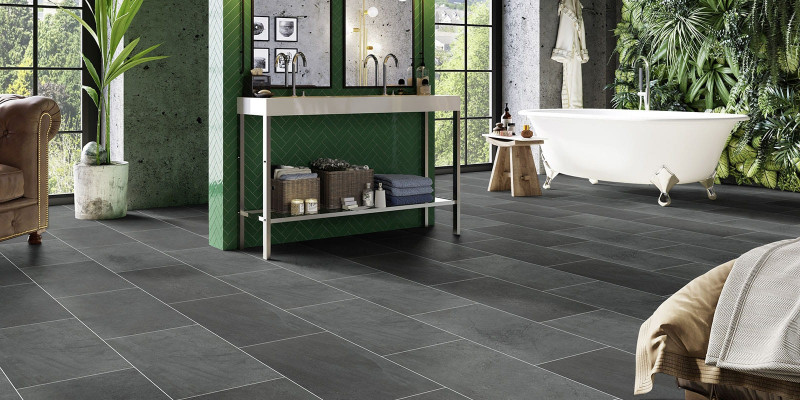 MAXIMUS Groovy Granite - Lava Серый Дизайн-плитка пвх (lvt) AW