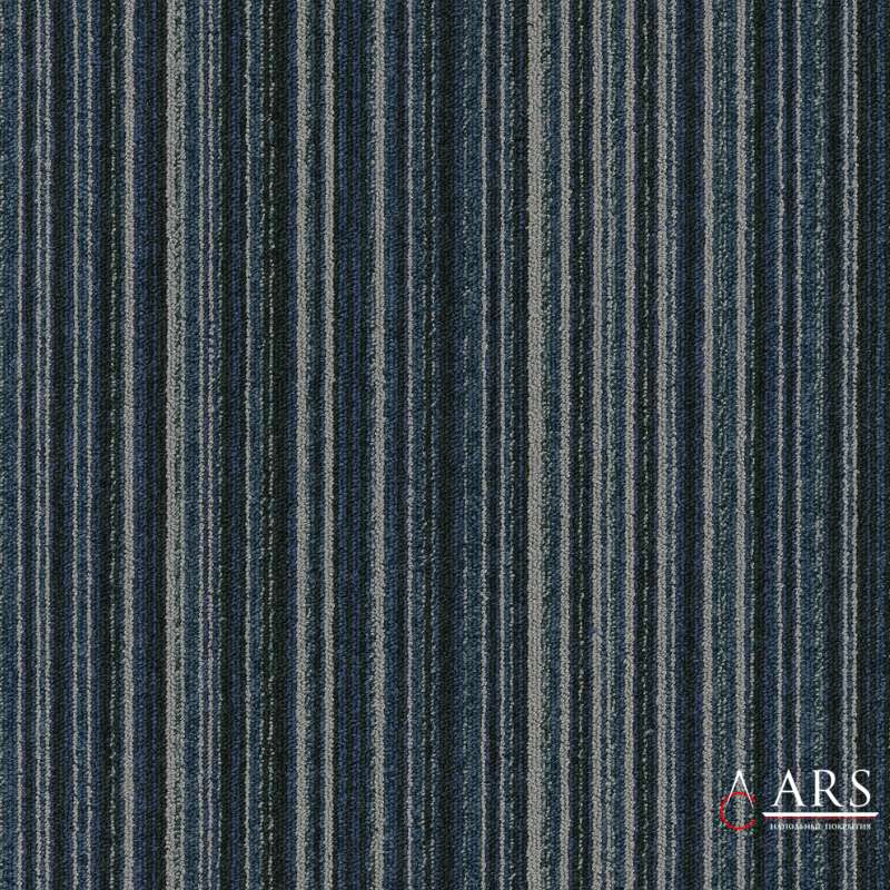 30 FIRST STRIPES 521 Синий Ковровая плитка Modulyss 