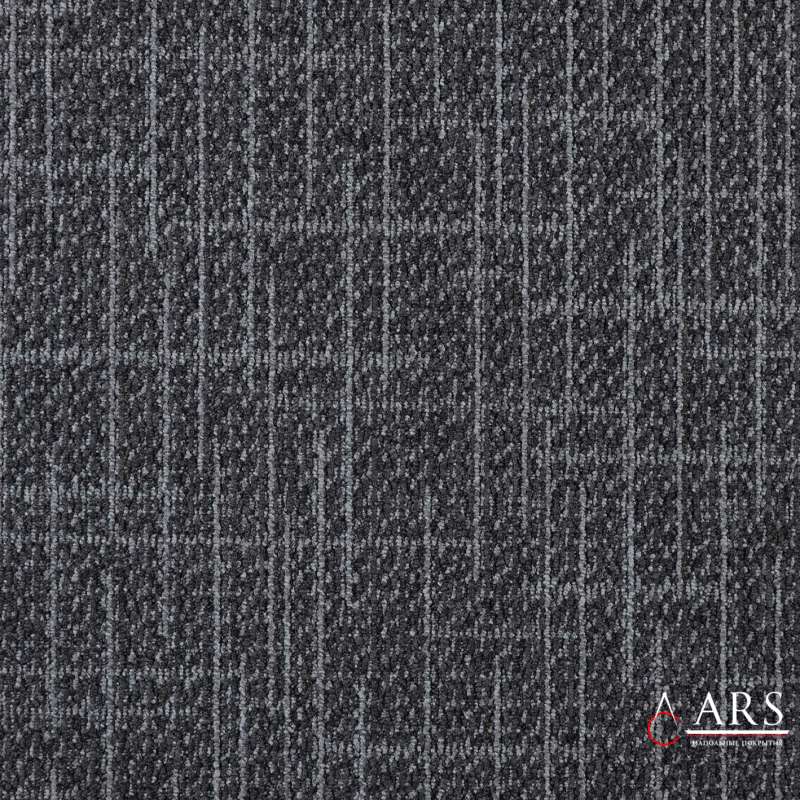37 DSGN TWEED 965 Черный Серый Ковровая плитка Modulyss 