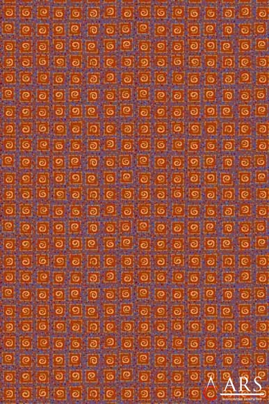 VOLCANO Impulse terracotta Оранжевый Коричневый Синий Многоцветный Ковролин, ковровые покрытия  Brintons AGNELLA